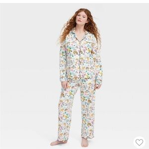 Roller Rabbit x Target Women's Roadtrip Long Sleeves and Pants Pajama Set Sz L